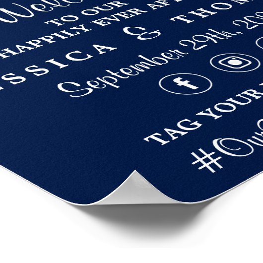 Die Saitenleuchten an der Blue Wedding Collection Poster (Ecke)