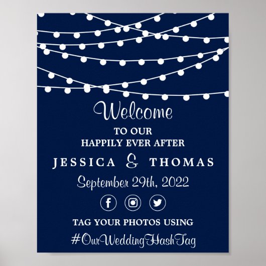 Die Saitenleuchten an der Blue Wedding Collection Poster (Vorne)