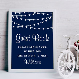 Die Saitenleuchten an der Blue Wedding Collection Poster