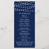 Die Saitenleuchten an der Blue Wedding Collection Programm (Rückseite)