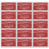 Die Saitenleuchten an der Red Wedding Collection Aufkleber (Vorderseite)