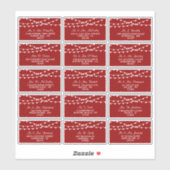 Die Saitenleuchten an der Red Wedding Collection Aufkleber (Blatt)