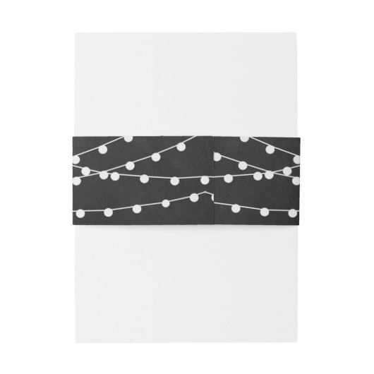 Die Saitenleuchten auf der Chalkboard-Hochzeitssam Einladungsbanderole (Rückseitenbeispiel)