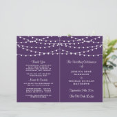 Die Saitenleuchten auf der Lila Hochzeitskollektio (Stehend Vorderseite)