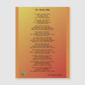 Die Salatschale Magnetkarte (Vorderseite)