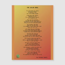 Die Salatschale Magnetkarte