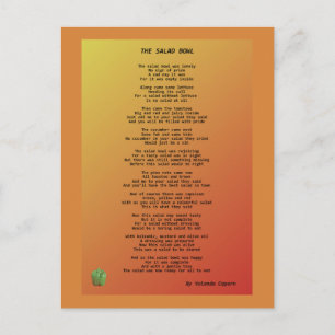 Die Salatschale Postkarte