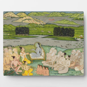 Die Salbei Shuku Deva vor König Parikshit Fotoplatte