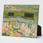 Die Salbei Shuku Deva vor König Parikshit Fotoplatte (Seite)