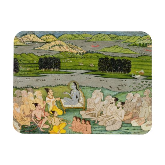 Die Salbei Shuku Deva vor König Parikshit und a Magnet (Horizontal)