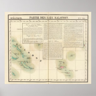 Die Salomonen Ozeanien keine 33 Poster