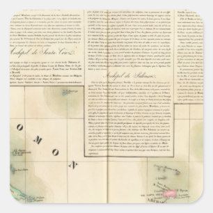 Die Salomonen Ozeanien keine 33 Quadratischer Aufkleber