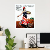 Die Samen des Sieges säen (restauriert) Poster (Heimbüro)