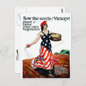 Die Samen des Siegesposters zeigen Postkarte (Vorne/Hinten)