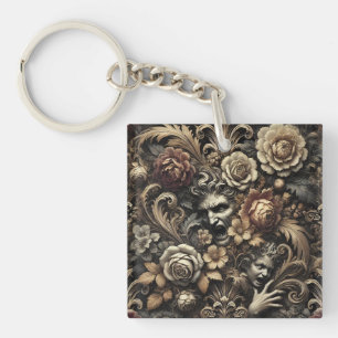 Die Samen, die wir säen - gotisches barockes Blume Schlüsselanhänger