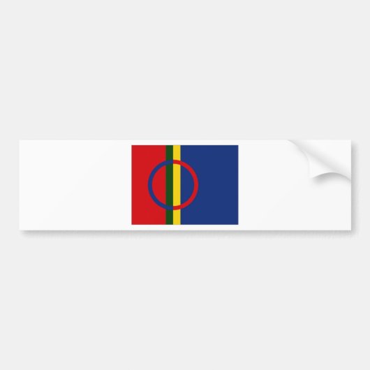 Die Sami Flagge Autoaufkleber (Vorne)