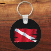 Die Sammlung der Tauchflagge Schlüsselanhänger (Vorderseite)