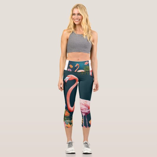 Die Sammlung der wilden Seite Capri Leggings (Vorderseite)