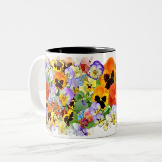 Die Sammlung Pansy Zweifarbige Tasse (Vorderseite Links)