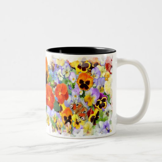 Die Sammlung Pansy Zweifarbige Tasse (Rechts)