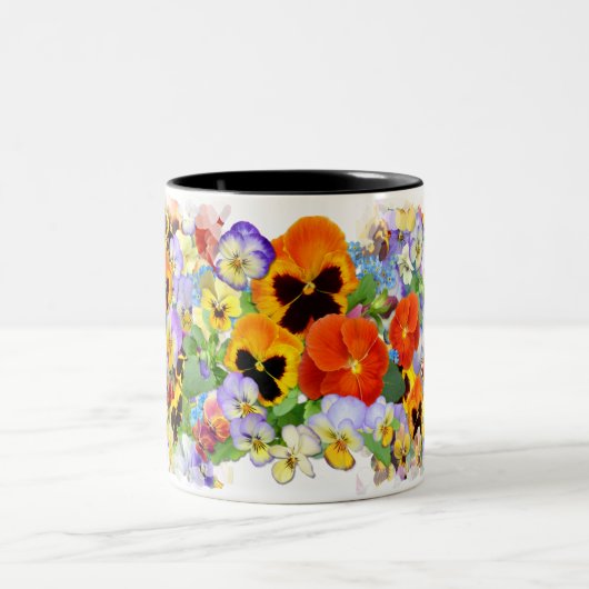 Die Sammlung Pansy Zweifarbige Tasse (Mittel)