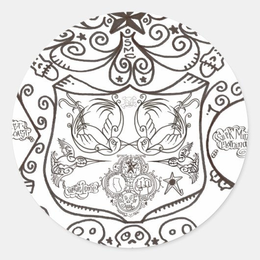 "DIE SAMMLUNG" RUNDER AUFKLEBER (Vorderseite)