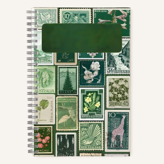 Die Sammlung "Verdant": ein Philateliegarten Notizblock (Vorderseite)