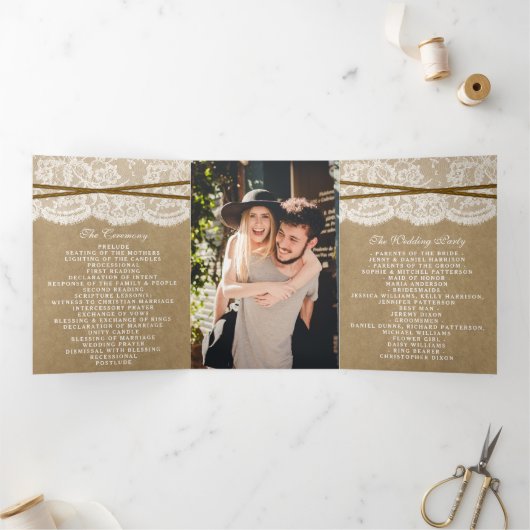 Die Sammlung von Kraft, Spitzen und Hufeisen Dreifach-gefaltete Programmkarte (Innenseite)