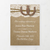 Die Sammlung von Kraft, Spitzen und Hufeisen Dreifach-gefaltete Programmkarte (Cover)