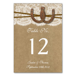 Die Sammlung von Kraft, Spitzen und Hufeisen Tischnummer