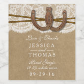 Die Sammlung von Kraft, Spitzen und Hufeisen Weinetikett (Einzelnes Label)