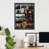 Die Sammlung von Kunstwerken Poster (Heimbüro)