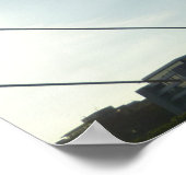 Die Samuel Beckett Bridge, Dublin Poster (Ecke)