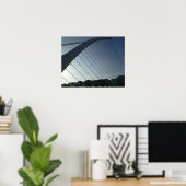 Die Samuel Beckett Bridge, Dublin Poster (Heimbüro)