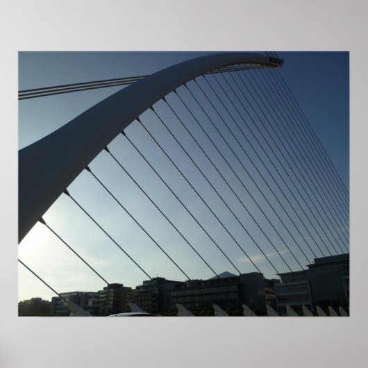 Die Samuel Beckett Bridge, Dublin Poster (Vorne)