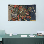 Die Samurai-Krieger Tadanori und Noritsune Banner (Messeveranstaltung)