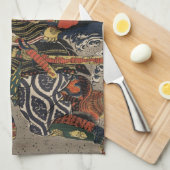 Die Samurai-Krieger Tadanori und Noritsune Geschirrtuch (Viertel Falte)