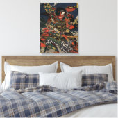 Die Samurai-Krieger Tadanori und Noritsune Leinwanddruck (Insitu (Schlafzimmer))