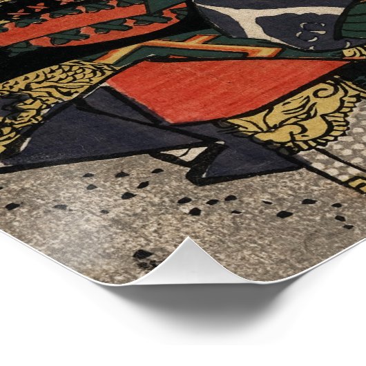 Die Samurai-Krieger Tadanori und Noritsune Poster (Ecke)