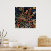 Die Samurai-Krieger Tadanori und Noritsune Poster (Küche)