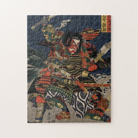 Die Samurai-Krieger Tadanori und Noritsune Puzzle (Vertikal)