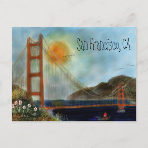 Die San Francisco Golden Gate Bridge Postcars Postkarte