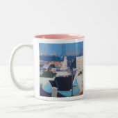 Die San Francisco Skyline Zweifarbige Tasse (Links)
