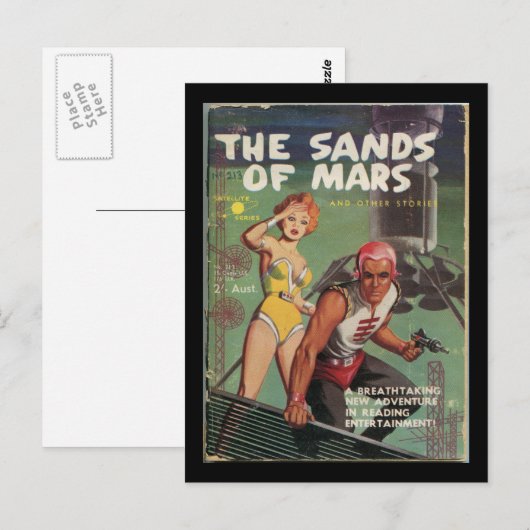 DIE SANDS DER MARS POSTKARTE (Vorne/Hinten)