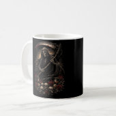 Die Sanduhr des Schnitters Kaffeetasse (Vorderseite Links)