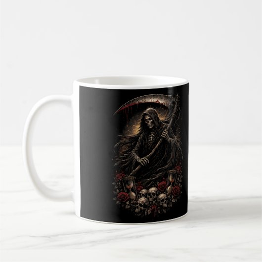 Die Sanduhr des Schnitters Kaffeetasse (Links)