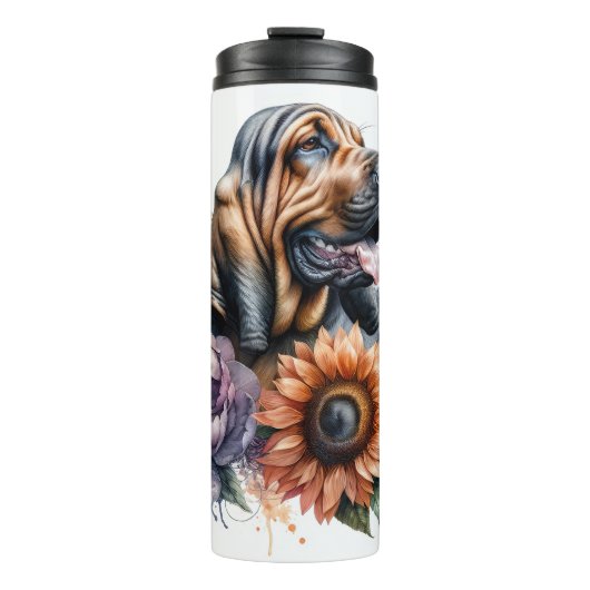 Die sanfte, blumengeschmückte Serenität des Bloodh Thermosbecher (Vorderseite)