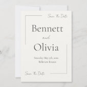 Die sanfte Jahreszeit spart das Datum Save The Date (Vorderseite)