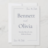 Die sanfte Jahreszeit spart das Datum Save The Date (Vorderseite)