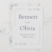 Die sanfte Jahreszeit spart das Datum Save The Date (Vorne/Hinten)